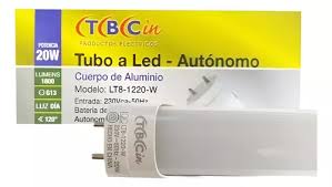TUBO LED AUTONOMO 20W LT8-1220-W (3hs)