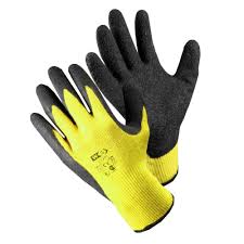GUANTE POLIESTER LATEX PRO T9 (AMARILLO)