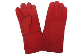 GUANTE SOLDADOR ROJO