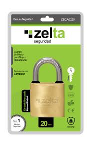 CANDADO BRONCEADO ZELTA 20mm