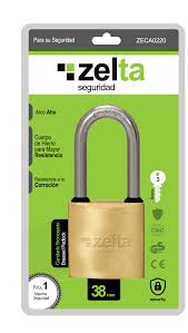CANDADO BRONCEADO ZELTA 38mm