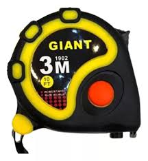 CINTA METRICA REFORZ. GIANT 3mts C/FRENO