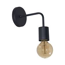 APLIQUE PARED 1L BASE RED. NEGRA 8011-02