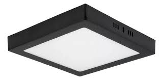 LUM. LED EXT. CUADRADA NEGRA 12W LD