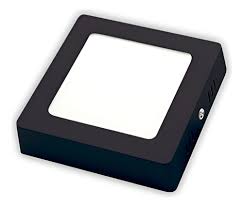 LUM. LED EXT. CUADRADA NEGRA 8W LD