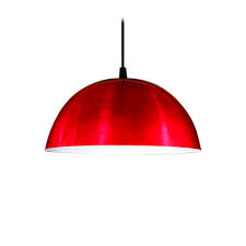 COLGANTE 1/2 ESFERA 1 LUZ ROJO CR6611-26