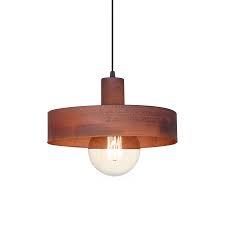 COLGANTE CH 1 LUZ 30cm COBRE/VER 3002-55