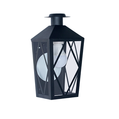 FAROL PARED C/REJA Y SOMBRERO 5550-02