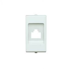 TAPA+BASE RJ45 JELUZ 20091 BL.MF.GR