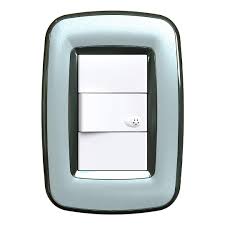 TAPA RECT. MODENA CROMO/PLATA 498/21-7