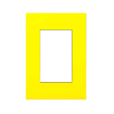 TAPA RECT. PLATINUM 45098/36 AMARILLO
