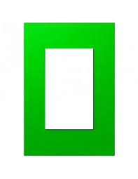 TAPA RECT. PLATINUM 45098/35 VERDE
