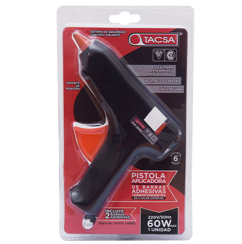 PISTOLA SILICONA TACSA 16W (60W)